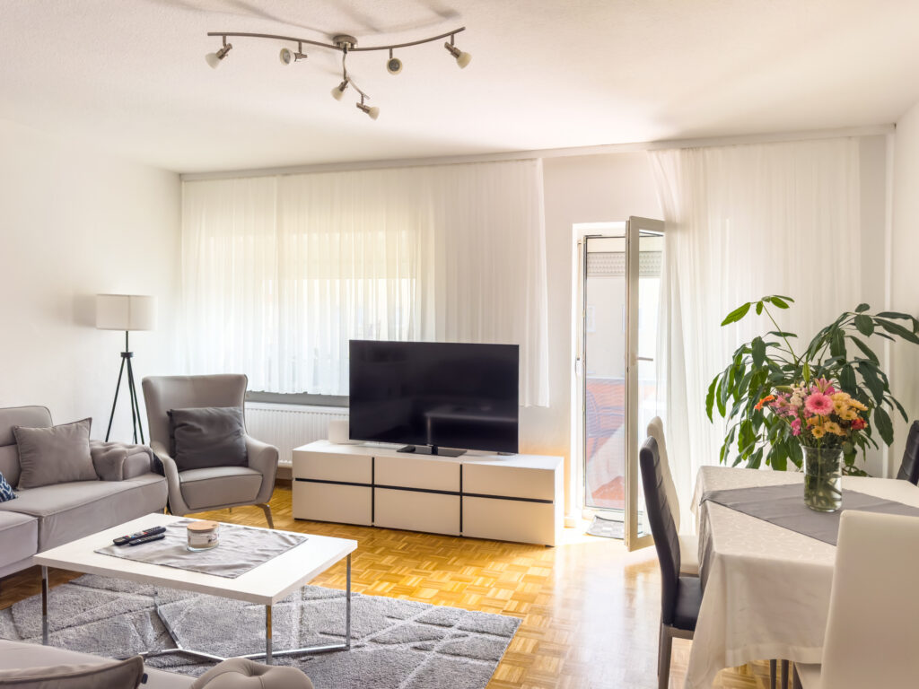 Wohn- und Essbereich der 3-Zimmer-Wohnung